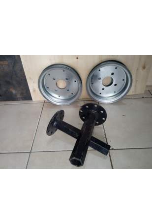400x8 Ebat Teker Jant ve Aks Takımı Sağ - Sol 400x8 Ebat Teker Jant ve Aks Takımı Sağ - Sol