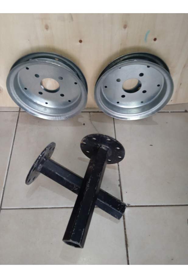 400x8 Ebat Teker Jant ve Aks Takımı Sağ - Sol 400x8 Ebat Teker Jant ve Aks Takımı Sağ - Sol