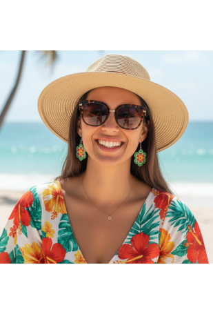 Küpe El Yapımı Boncuklu Küpe El Yapımı Boncuklu